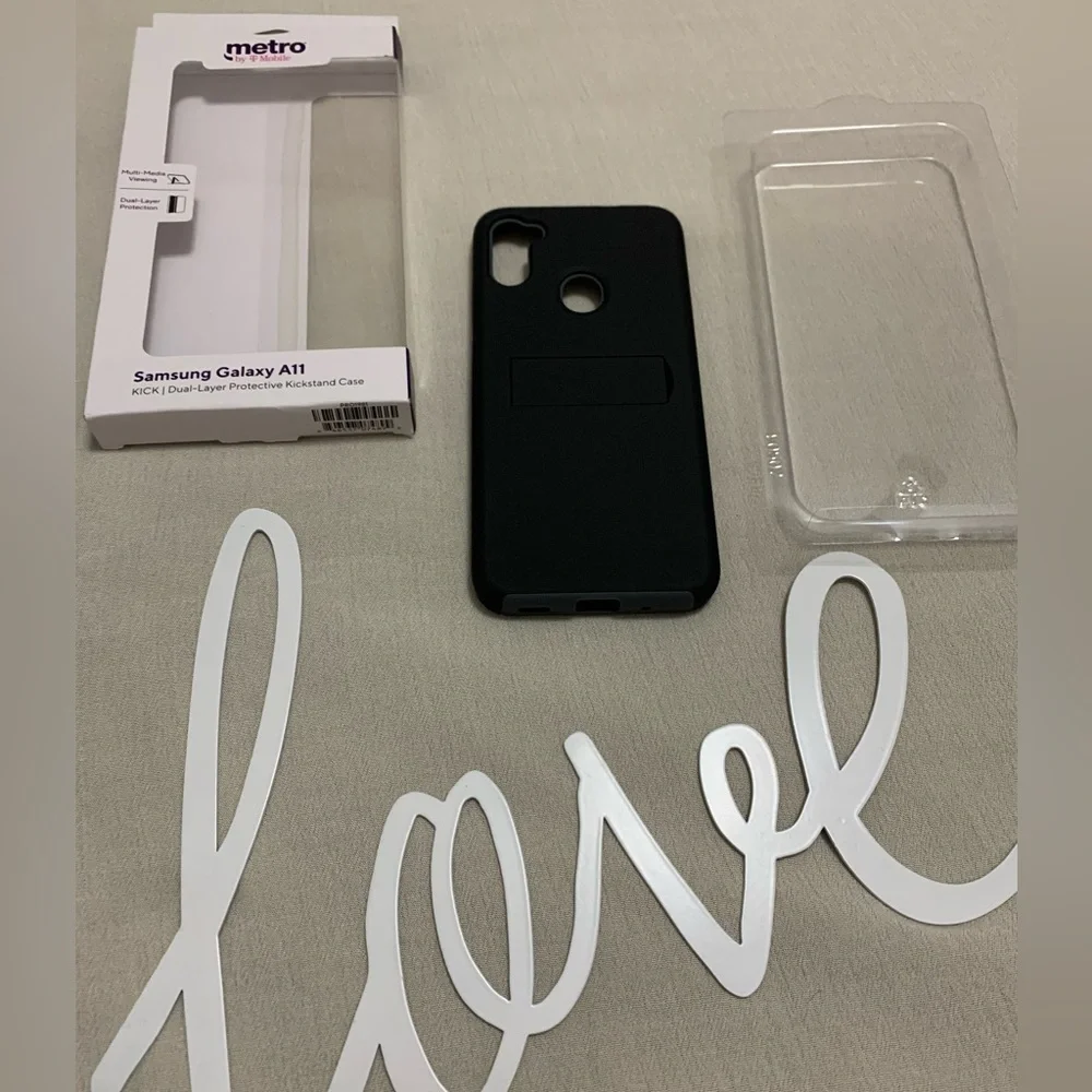 Samsung Galaxy A11 KICK | Dual-Layer Protective Kickstand Case Metro by T-Mobile